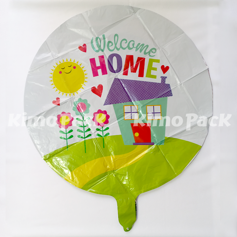 بالون هيليوم أو هواء 18 إنش مدور Welcome home